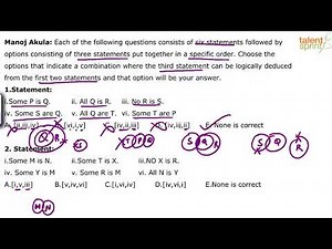 Syllogism | Advanced Example 17 | Reasoning Questions-Tricks and Tips | TalentSprint Aptitude Prep
