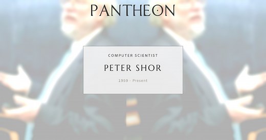 Peter Shor Biography | Pantheon