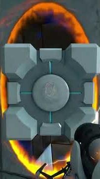Nobody solves Chamber 014 like this 🤔 #portal #gamingshorts #pcgaming
