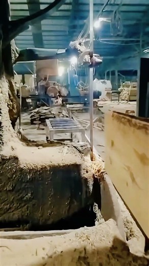 Vertical Band Sawmill in action