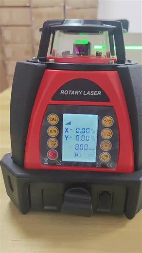 High Quality Long Time Self-Leveling Rotary Laser Level for Outdoor With OLED Display and Slope Adjustment AK204D