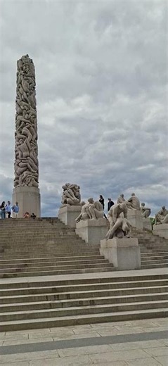挪威奧斯陸市ノルウェーのオスロ 노르웨이 오슬로維格蘭雕塑公園Vigelandsparken