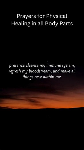 Receive God’s healing touch through these powerful prayers for physical healing in every part of the body. Whether you’re suffering from chronic pain, illness, fatigue, or any hidden discomfort, invite God’s restorative power to bring strength, renewal, and complete healing. May His presence fill every cell, organ, and system with life, peace, and wholeness. Believe that God is restoring you from the inside out.#PrayerForHealing #PhysicalHealingPrayer #HealingInJesusName "Stay connected and insp