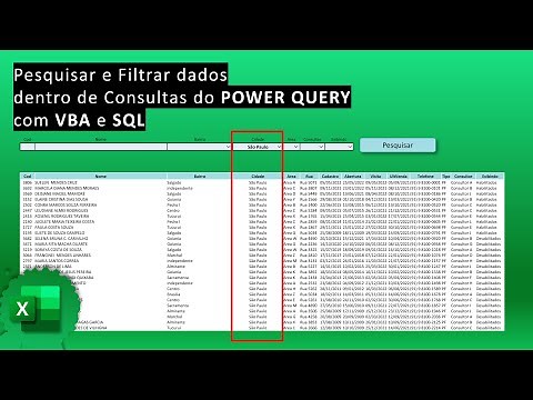 Como pesquisar e filtrar dados dentro de uma Consulta do Power Query com Excel VBA e SQL