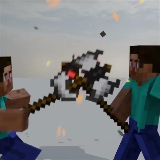 Minecraft Fight Animation 2 #animation #minecraft #minecraftanimation #fight