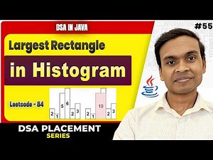 Largest Rectangle in Histogram 🔥 | Stack Interview Question | DSA in Java #55