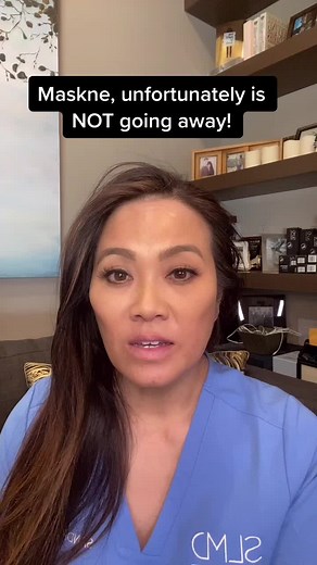Show me YOUR split makeup face personality & tag #NOmasknewithSLMD ♥️#drpimplepopper #maskne #wearamask @slmdskincare