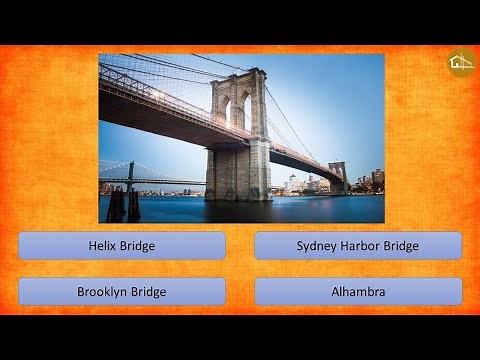 Identify the most Famous Bridge Quiz | Sample questions for NATA | JEE Mains Paper 2 | B.Arch. Exam