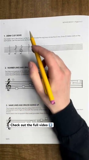 How to Draw a Treble Clef