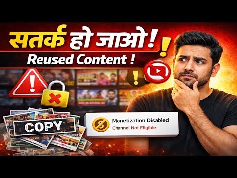 ⚠️ सतर्क हो जाओ! Reused Content से Monetization जा सकती है 😱 | YouTube Warning 2026