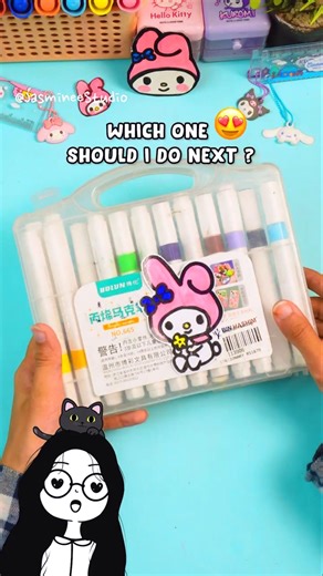 I made DIY SANRIO Sticker🙀💗 How to make stickers #sticker #howto #shorts #diy #sanrio