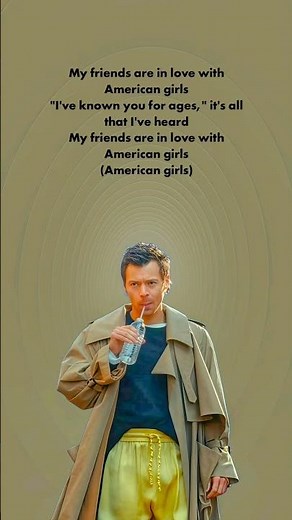 Harry Styles - American Girls (Lyrics)