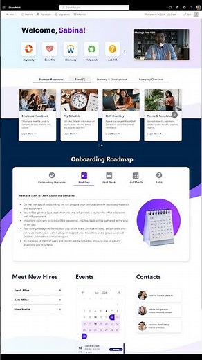 Is this SharePoint? Intranet design inspiration in 60 seconds #sharepoint