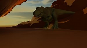 Dinosaur, T-Rex, Cave. Free Stock Video