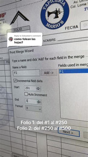 Cómo hacer impresiones con folio en Marquez Computers