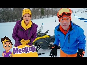 Snowy Adventures with Blippi & Meekah 🎨🛷 | MEEKAH FULL EPISODE! | Educational Videos for Kids