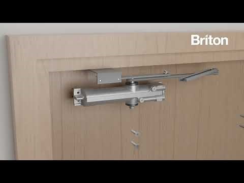 How to install the Briton 2003 Door Closer in a Parallel Arm Mount (Fig.66) Fixing Position