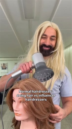 Michael & Frisörerna | Hairdresser vs. ASMR Influencer 😂✂️🎧 How good was the influenser between 1-5? #asmr #hairdresser #influencer #worldwide | Instagram