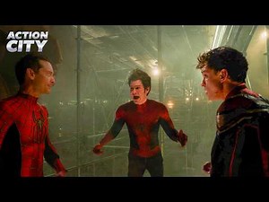 Three Spider-Men Team Up | Spider-Man: No Way Home (Tom Holland, Tobey Maguire, Andrew Garfield)