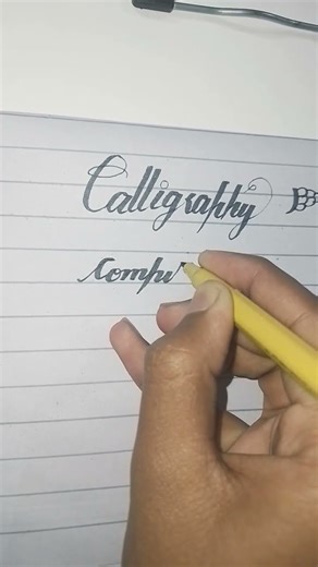 how to write computer in calligraphy