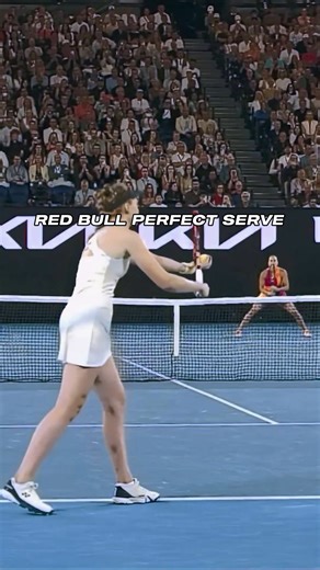 The perfect finish 🎯 Red Bull • #perfectserve • #redbull 🎥: Wide World of Sports • ESPN • TNT Sports • WOWOW | Australian Open