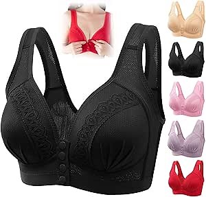 Amazon.com: lunhaifi 2023 Front Button Breathable Skin-Friendly Cotton Bra, Front Button Breathable Bras for Older Women : Clothing, Shoes & Jewelry
