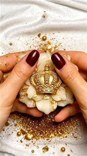 Luxury ASMR Soap Crushing ✨ D&G Couture Gold Soap | Ultra Real Close Up | No Talking #asmr #relax