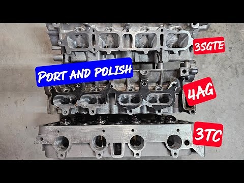 Porting some Toyota cylinder heads #3sgte #4ag #3tc