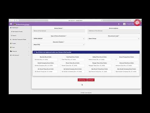 The Bharat Scout And Guide Group & Unit Registration On OYMS