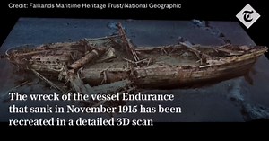 Ernest Shackleton’s Endurance seen like never before in detailed 3D scan