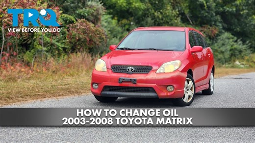 How to Change Oil 2003-2008 Toyota Matrix