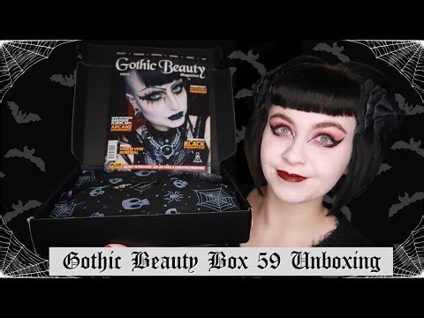 GOTHIC BEAUTY BOX UNBOXING | Goth Makeup & Accessories | Gothic Magazine | Box 59