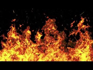 Fire Burning Slow Motion with Alpha Matte