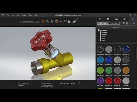 SolidWorks Visualize Introduction and Basics