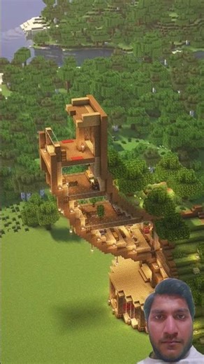 Minecraft Circle House Build Tutorial 🔥 #Shorts