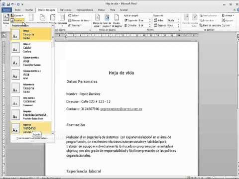 Como Dar Formato a Un documento - Word