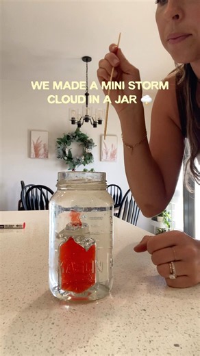 We Made a Mini THUNDERSTORM Cloud in a Jar! 🌩️ | Easy Homeschool Science Experiment