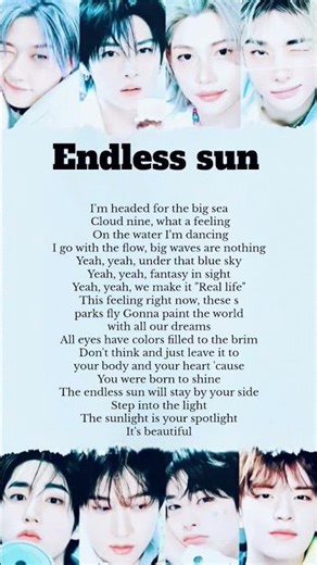Stray Kids - Endless Sun (lyrics)#straykids #endlesssun #skz #bangchan #changbin #felix #han#hyunjin