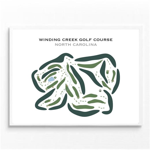 Winding Creek Golf Course, NC | Golf Course Map, Golf Map, Golfer Gift for Him, Scorecard Layout, Golfer Boyfriend Gift, Art Print Decor - Etsy UK