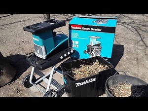 GARDEN SHREDDER FROM MAKITA UD2500 (230V, 50 Hz)\\UNPACKING AND TEST TEST\\ELECTRIC SHREDDER