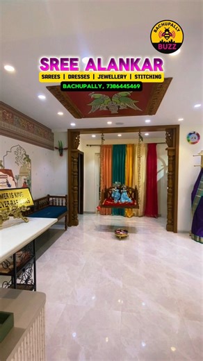 Bachupally Buzz | 🎉 Sree Alankar Designer Studio – 1st Month Anniversary Offers! 💃 ✨ Sarees | Dresses | Jewellery | Stitching ✨ Explore a stunning variety... | Instagram