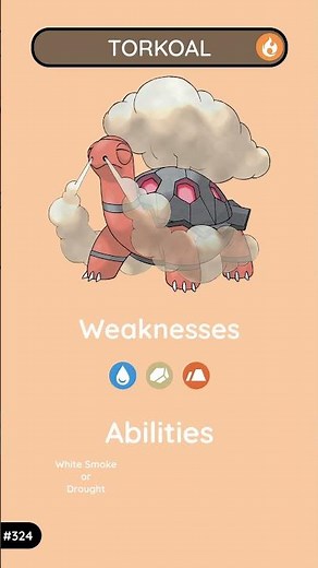 Torkoal: The Coal Pokémon | Poképedia Gen 3