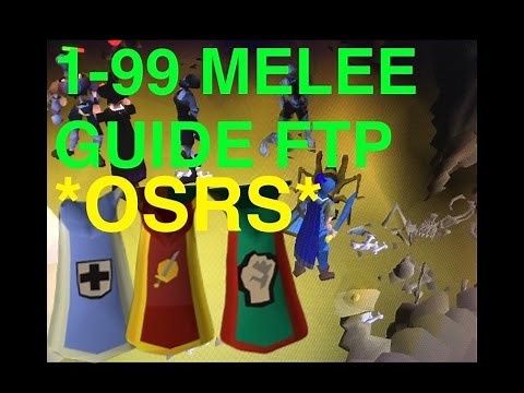 "OSRS F2P 1-99 MELEE GUIDE" - 1-99 Attack OSRS F2P, 1-99 Defense OSRS F2P, 1-99 Strength OSRS F2P.