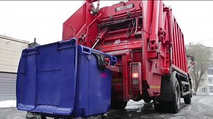 Garbage Truck Lifts Container Stock Footage Video (100% Royalty-free) 32566414 | Shutterstock