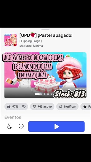 Restock cada 24 horas Experiencia: Pastel apagado DURANTE LA PARTIDA NO DEBEN DESCONECTARSE O PERDERÁN EL PROGRESO. Misiones: -Jugar en modo normal - Ser nivel 5 - Hablar con los NPC -Leer el libro de recetas - Jugar tres rondas -Ganar 1 ronda.