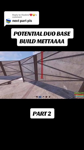 Replying to @Vladimir❤️😆 THE BEST DUO CLAN BASE DESIGN #rust #basebuild #base #design #trending #clan