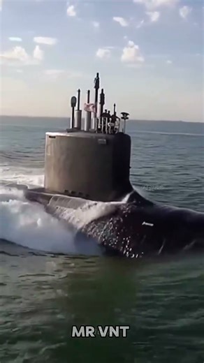 Where does the smoke from a submarine's engine go?