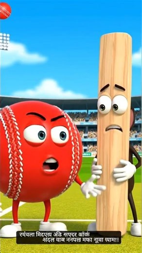 🏏🤣IPL Funny Cricket Animation | Bat vs Ball Comedy | Cricket Short Video" #funnyvideo