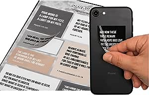 Born Again Water-Resistant Bible Verse Stickers- Quality Vinyl Bible Stickers- Christian Laptop Stickers-Scripture Stickers- NLT/NIV