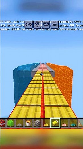 TNT Run Between Fire 🔥 and Water 🌊 | Epic Minecraft Challenge #shorts